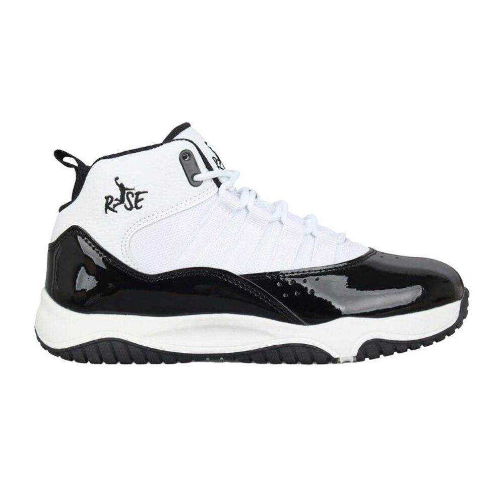 Rise Childrens/Kids Shuttle Basketball Shoes / White/Black